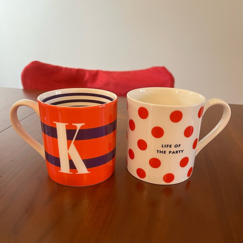 Two Kate Spade mugs